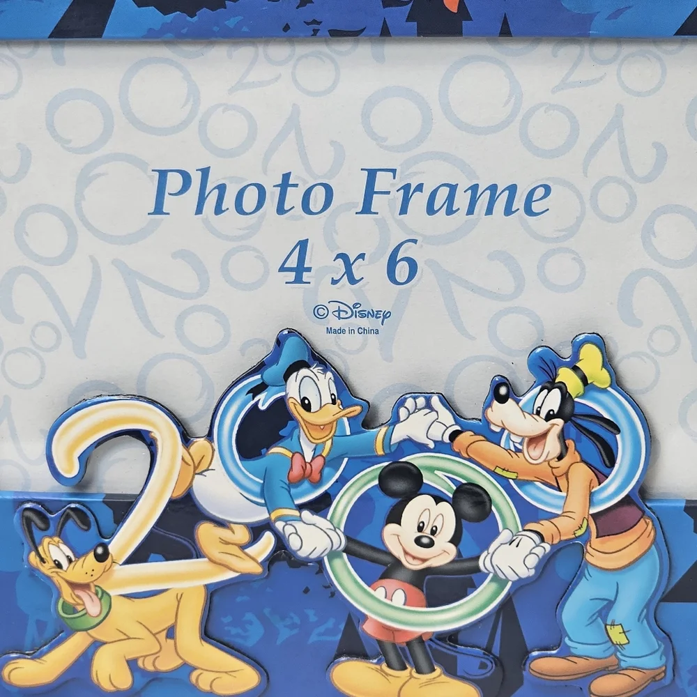 2000 Walt Disney World‎ Vintage Y2K 4x6 Picture Frame Easel Back